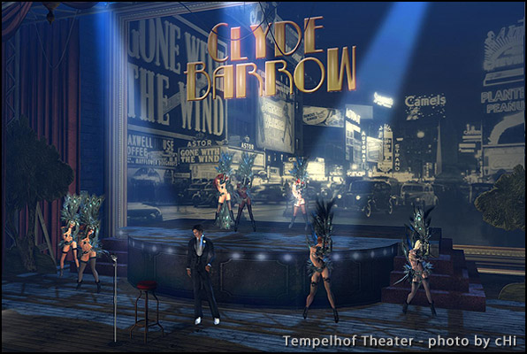 Clyde Barrow Sings LIVE in Second Life
